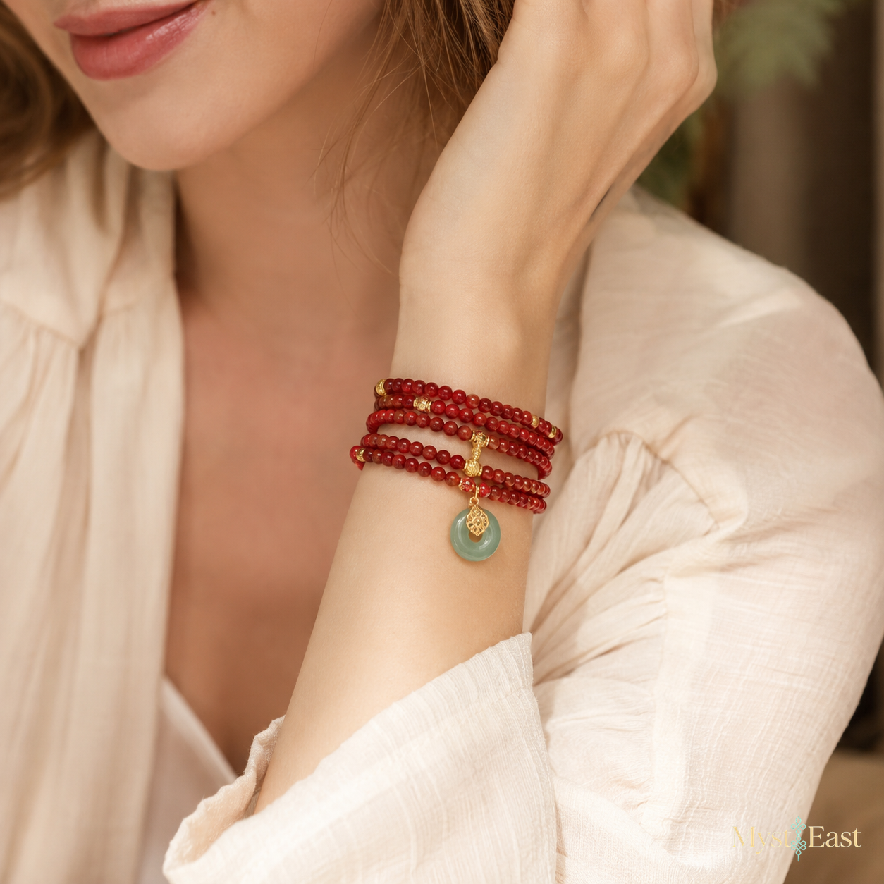 Golden Peanut Incense Bracelet