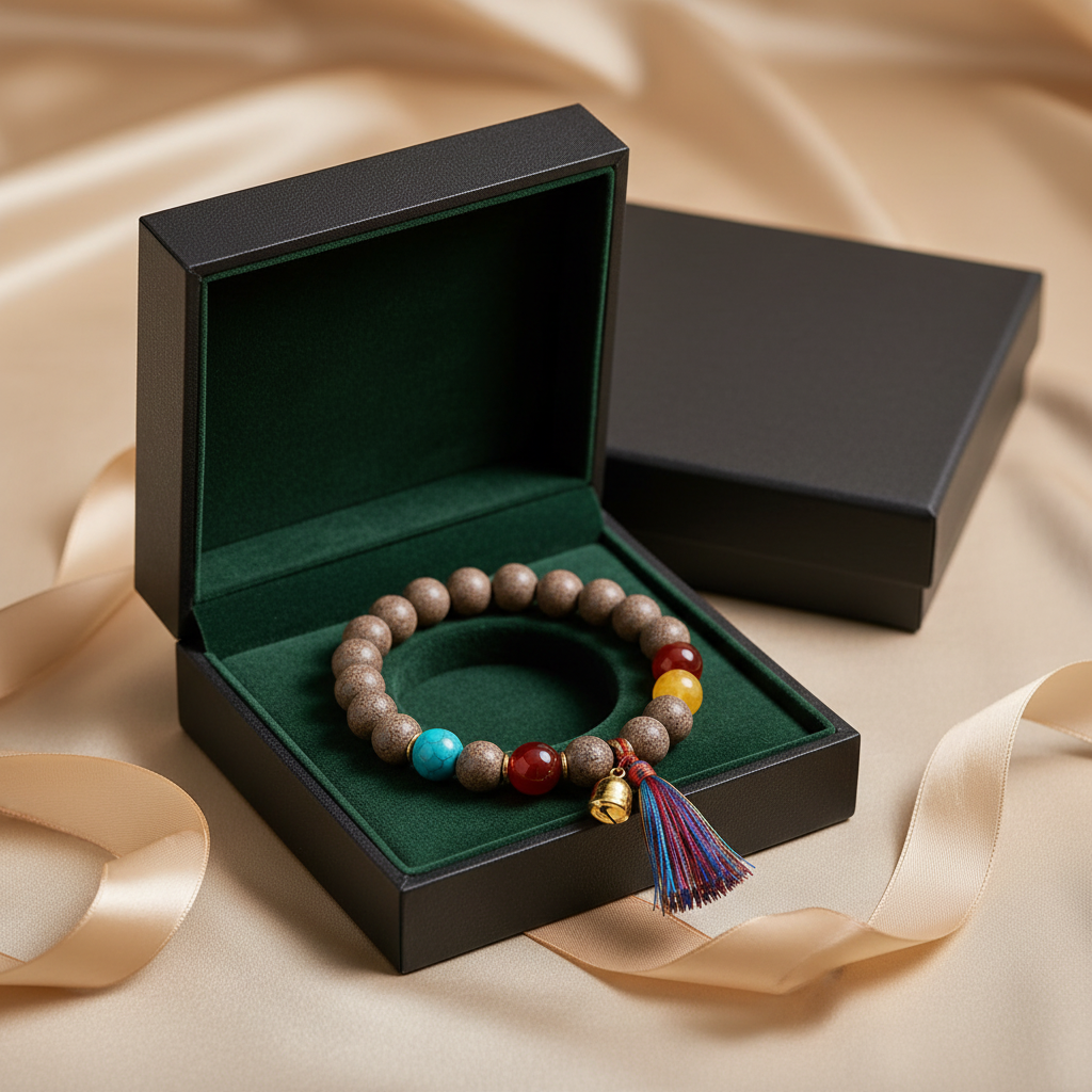 Gourd harmony bracelet luxury gift box with green velvet