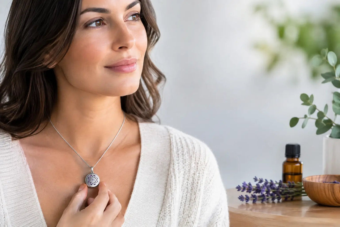 Aromatherapy Necklace for Anxiety and Stillness