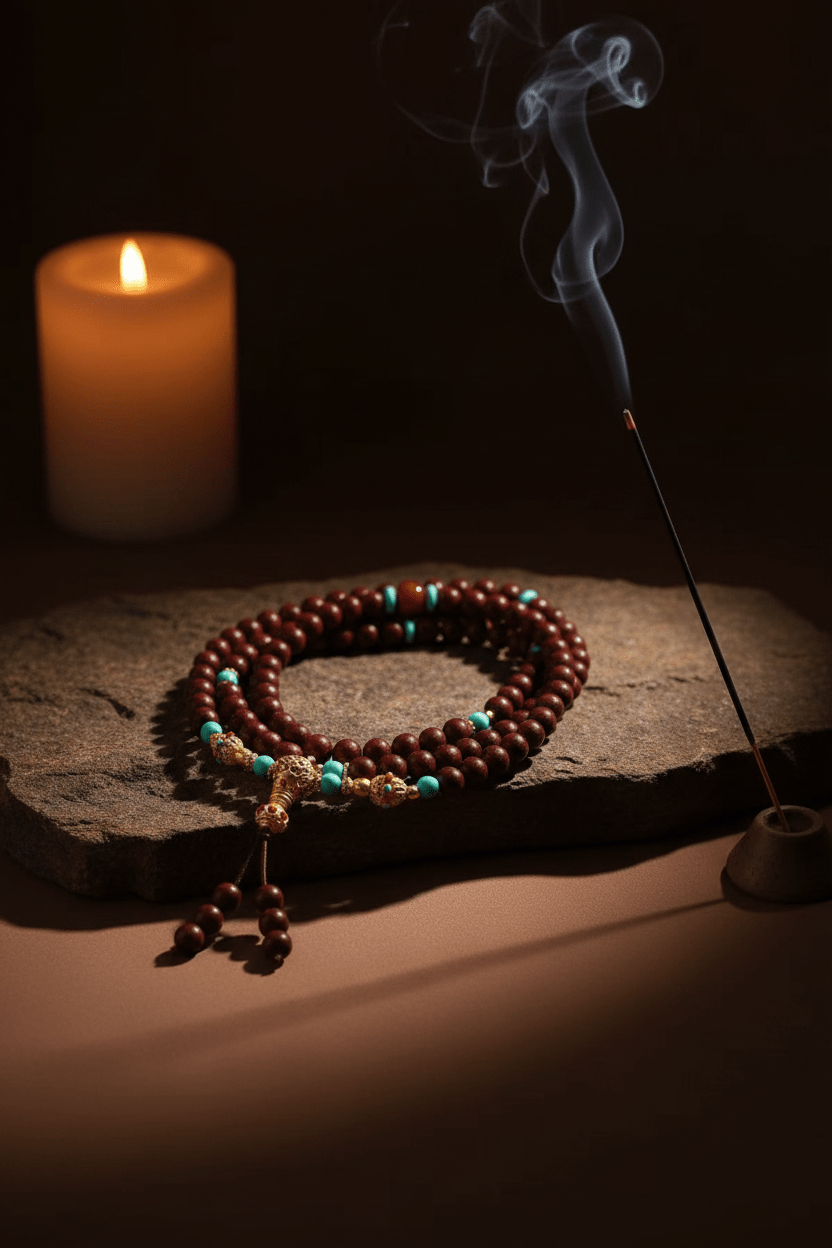 Red Sandalwood Incense Beads: The Emperor's Wood Centering Formula