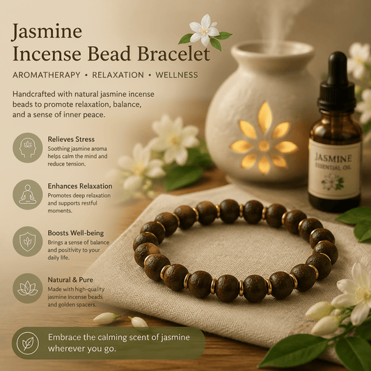 Handcrafted Chinese He Xiang incense beads bracelet with natural botanical ingredients, representing the traditional art of incense blending