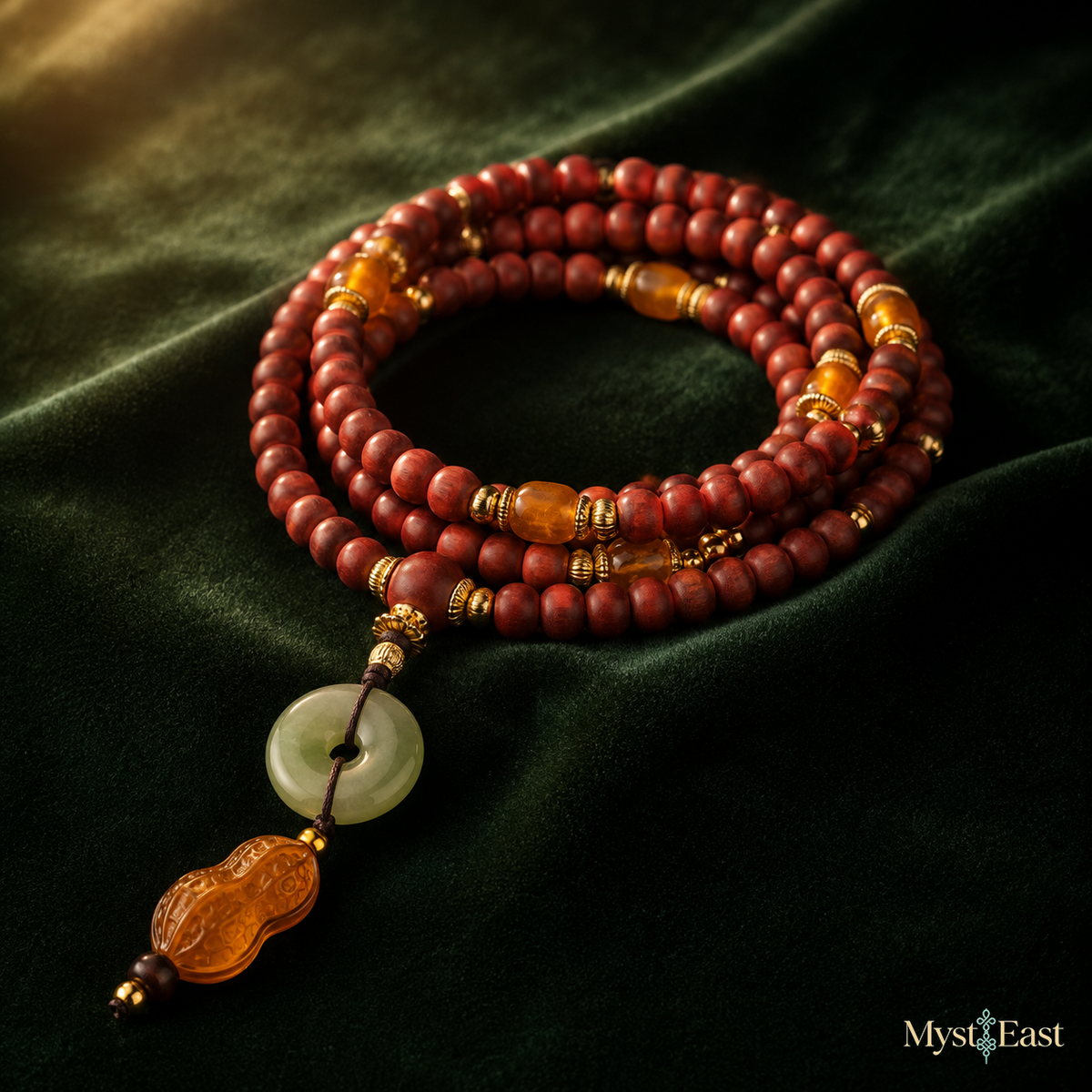Golden Peanut Incense Bracelet