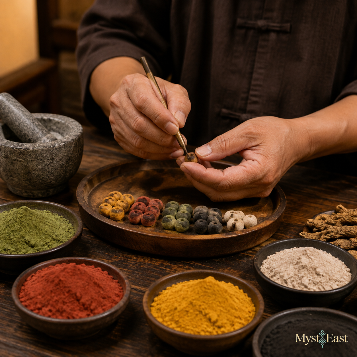 Five Elements Rainbow Incense Necklace
