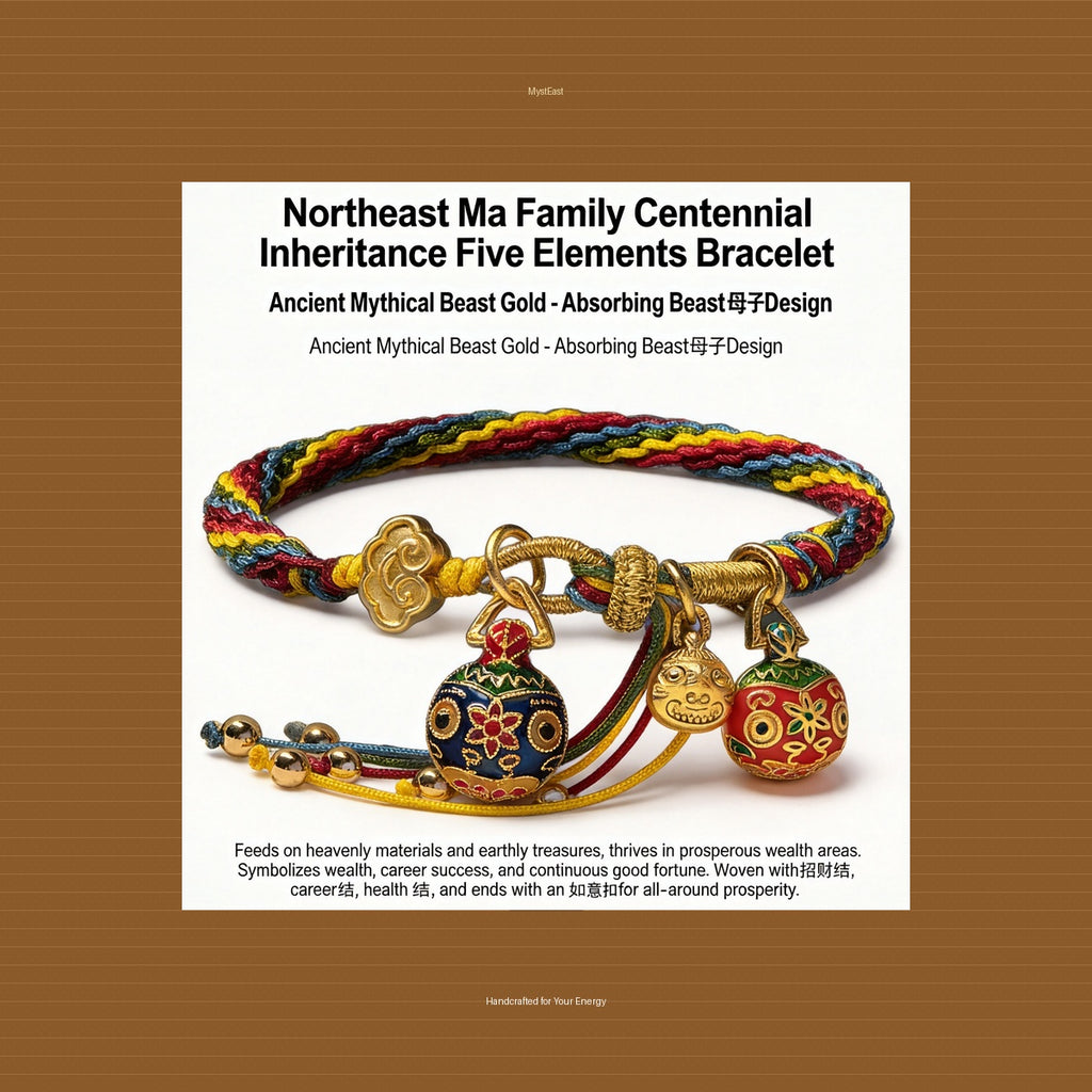 Northeast Ma Family Heritage Bracelet with Ancient Mythical Beast Charms