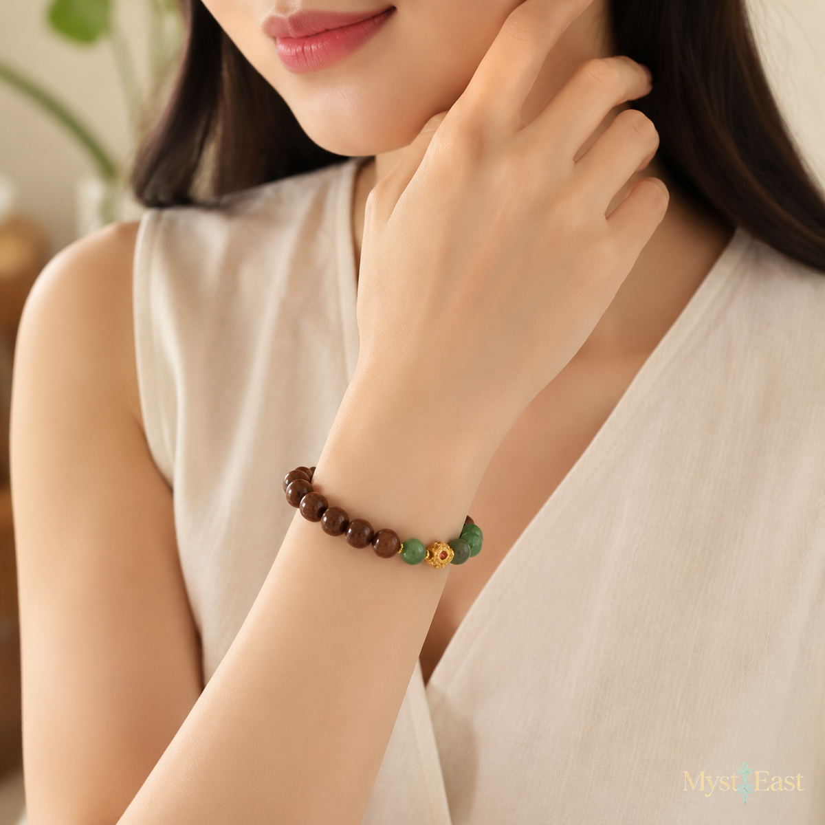 Midnight Gourd Incense Bracelet