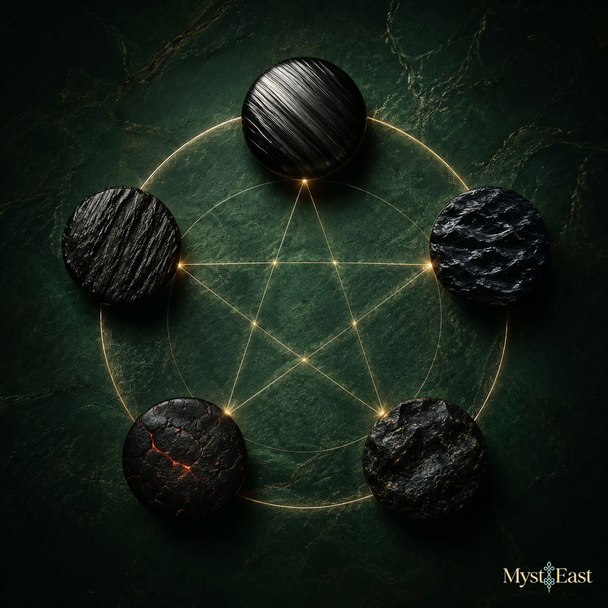 Five Elements Black Incense Necklace