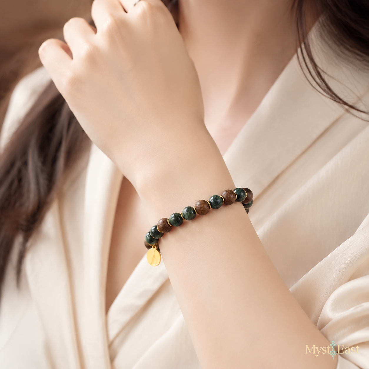 Emerald Gold Incense Bracelet