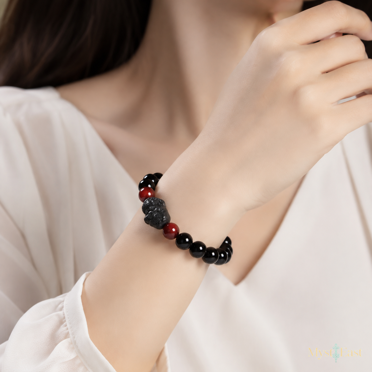 Midnight Gourd Incense Bracelet