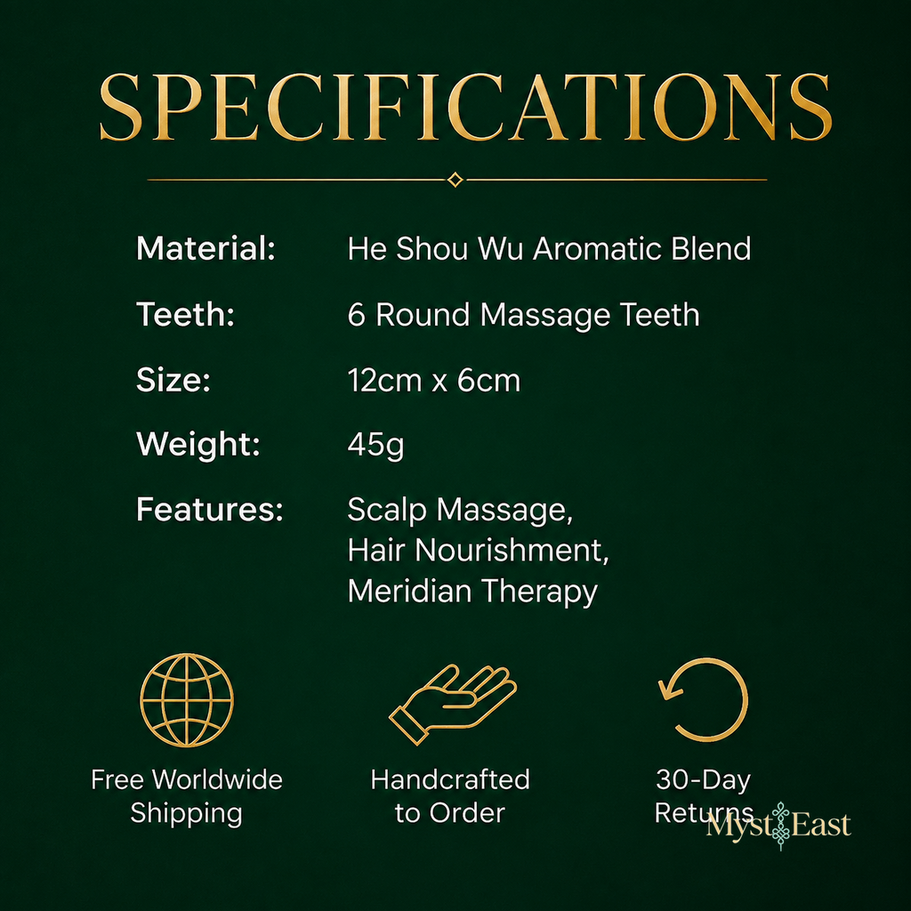 He Shou Wu Massage Comb | 何首乌养生按摩梳