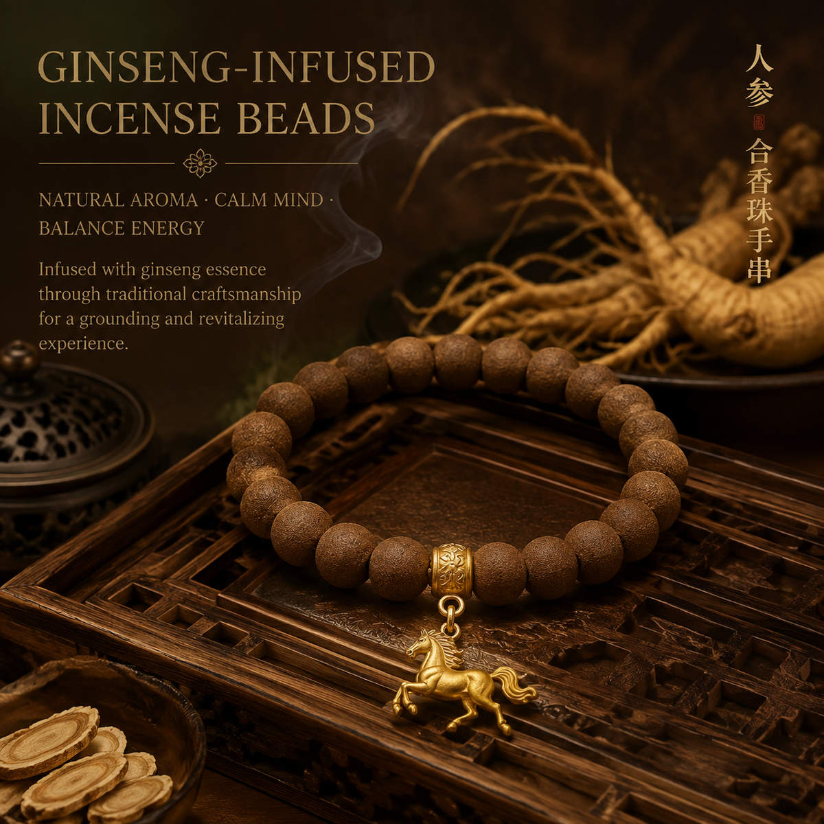 Galloping Horse Incense Bracelet
